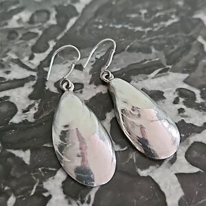 Sterling 925 Silver Mussel Shell Earrings